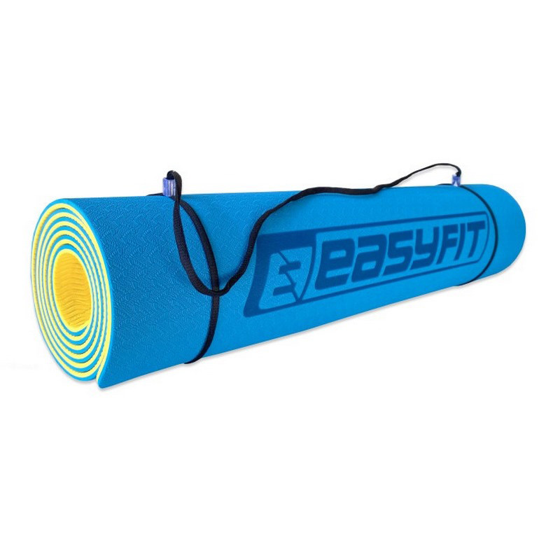 Коврик для йоги и фитнеса двухслойный EasyFit EF-1924s-BEY
