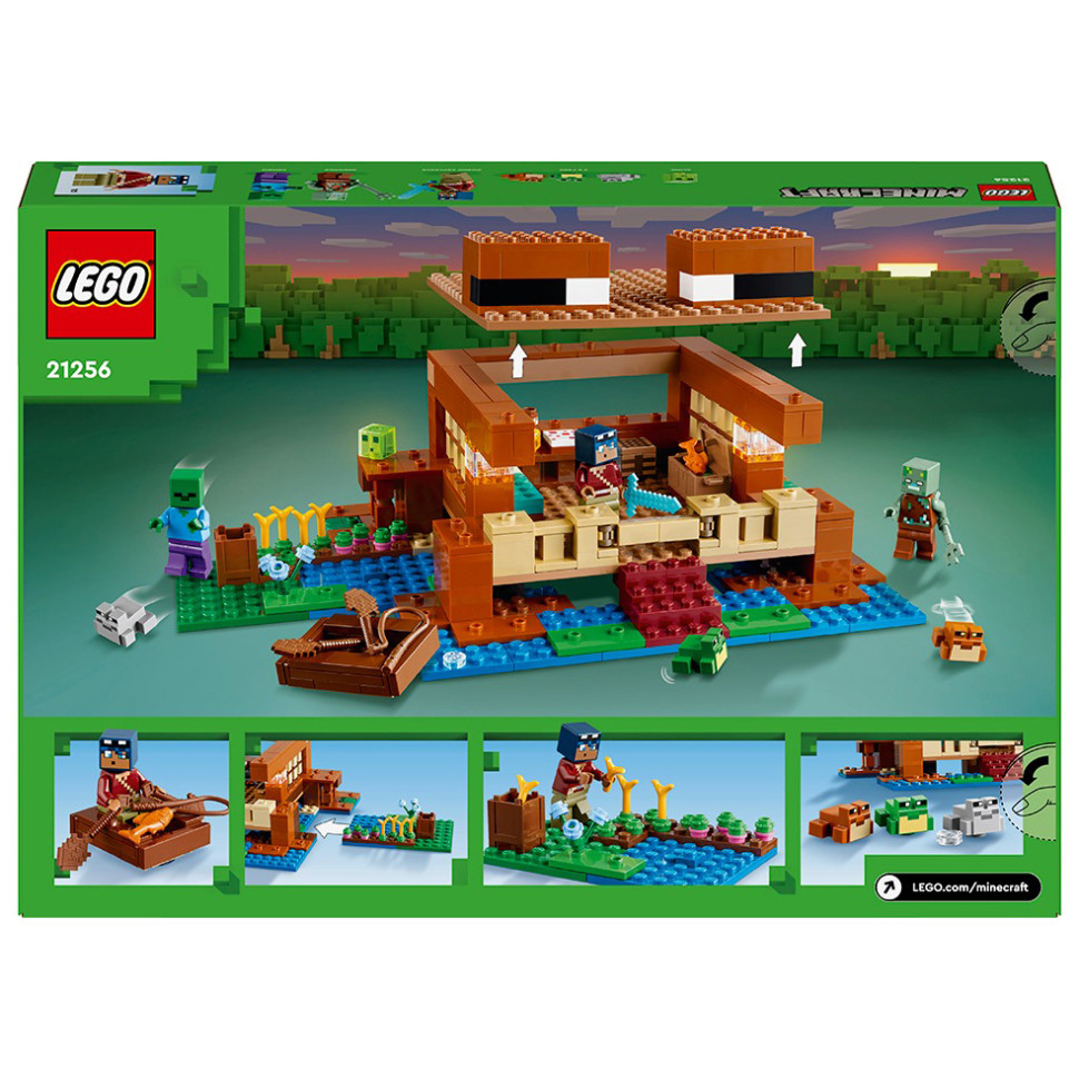 Конструктор Lego Minecraft Дом в форме лягушки 21256LG, 400 деталей
