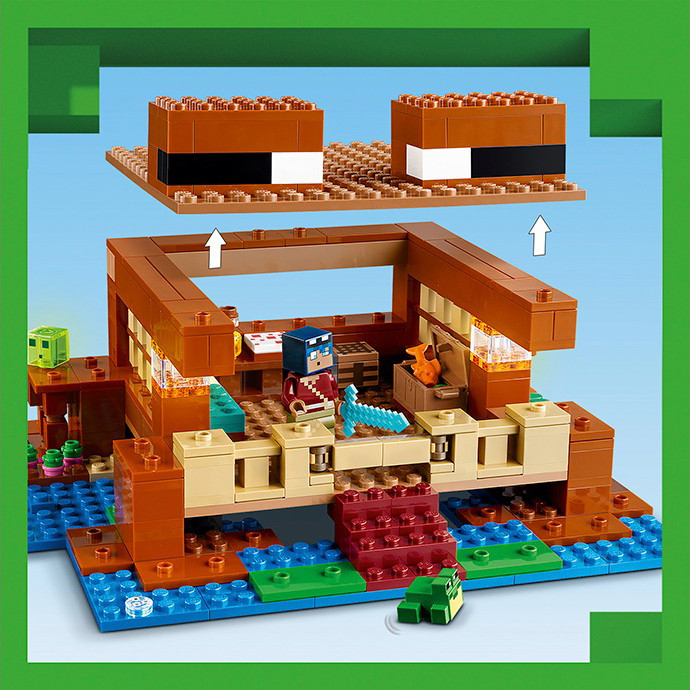 Конструктор Lego Minecraft Дом в форме лягушки 21256LG, 400 деталей