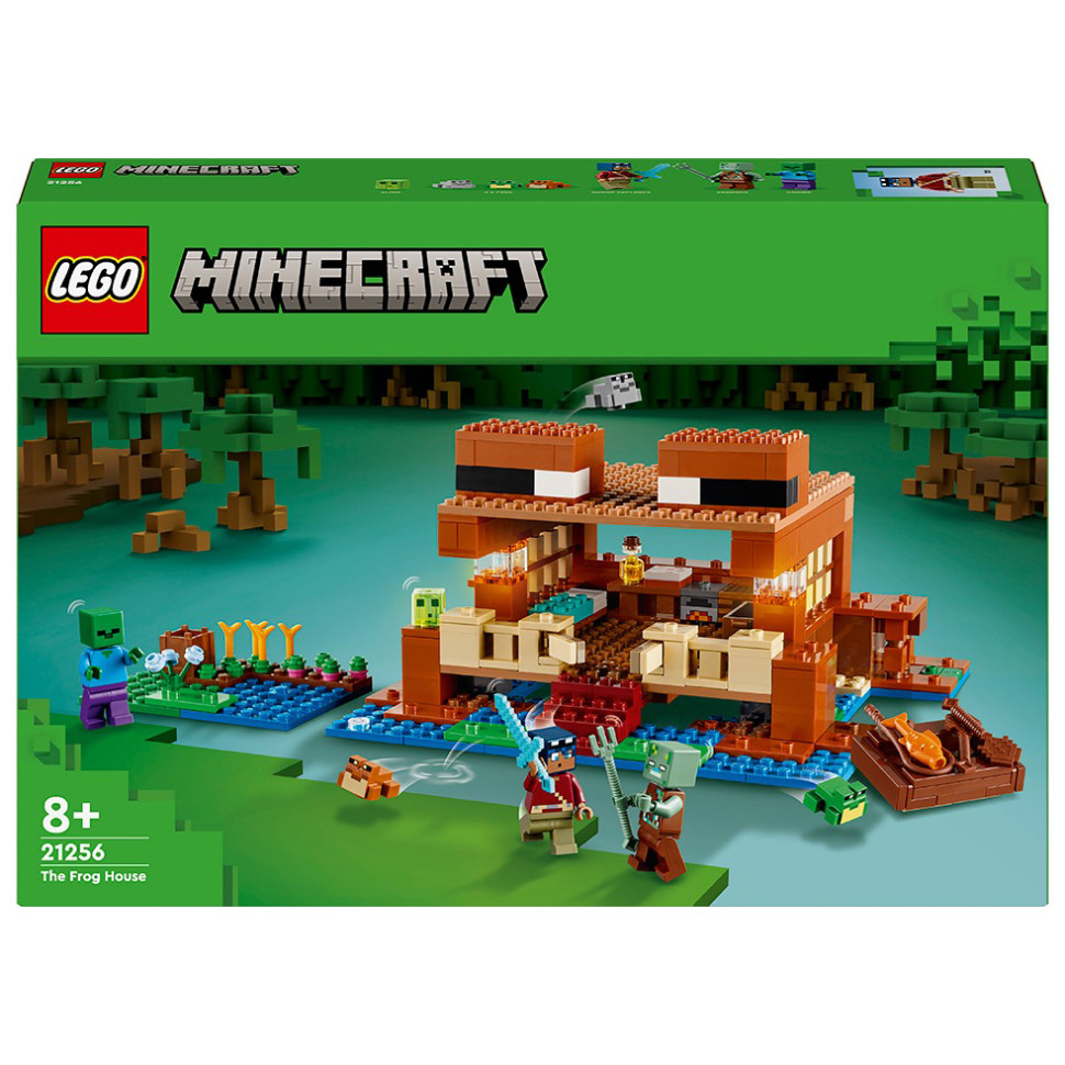 Конструктор Lego Minecraft Дом в форме лягушки 21256LG, 400 деталей