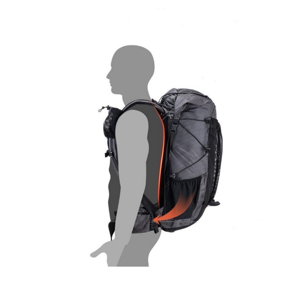 Рюкзак туристичний Rock NH19BP095 Naturehike 6927595746370, 60+5 л, чорний