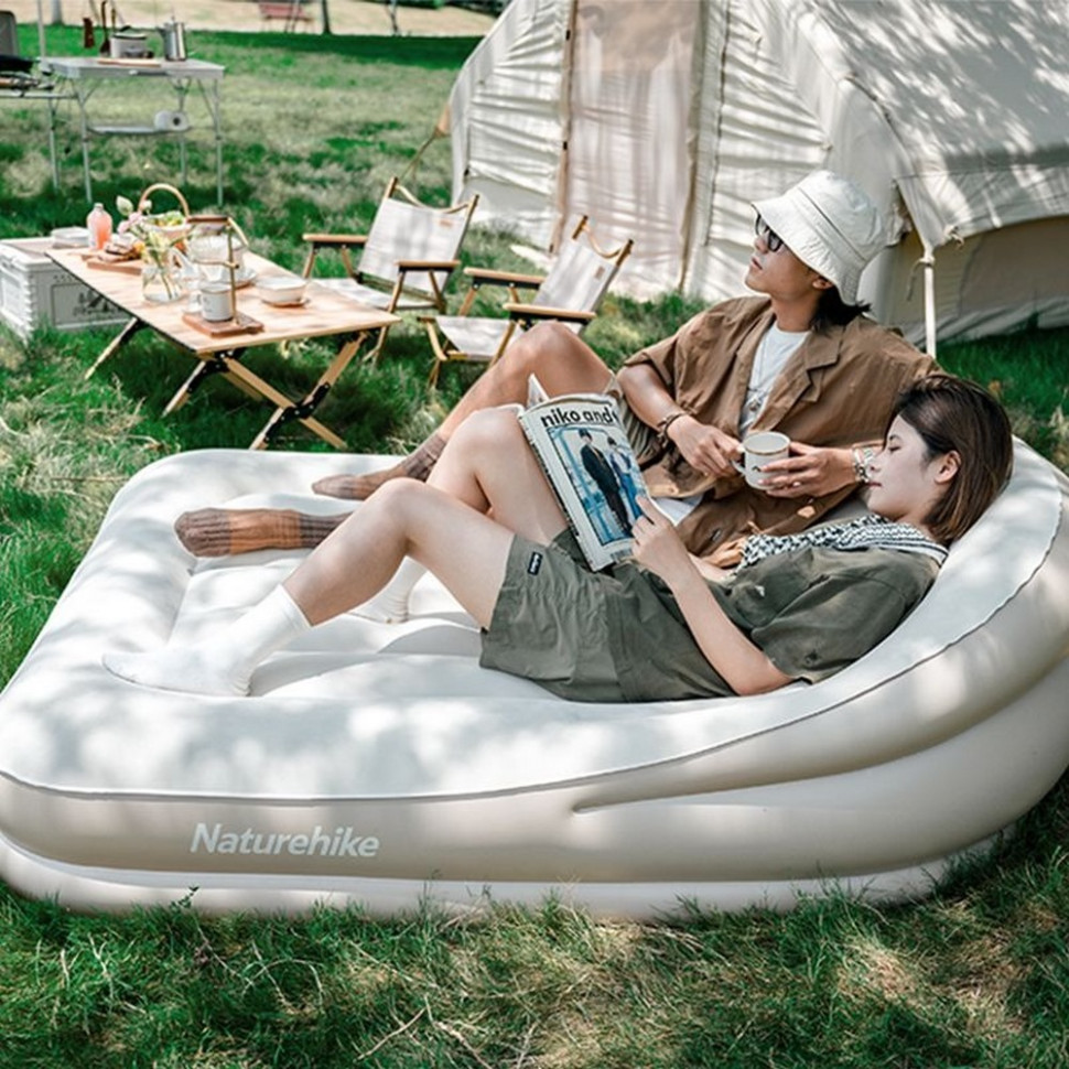 Матрац надувний подвійний CNK2300DZ020 Naturehike 6976023922473 бежевий 180 х 132 х 60 см