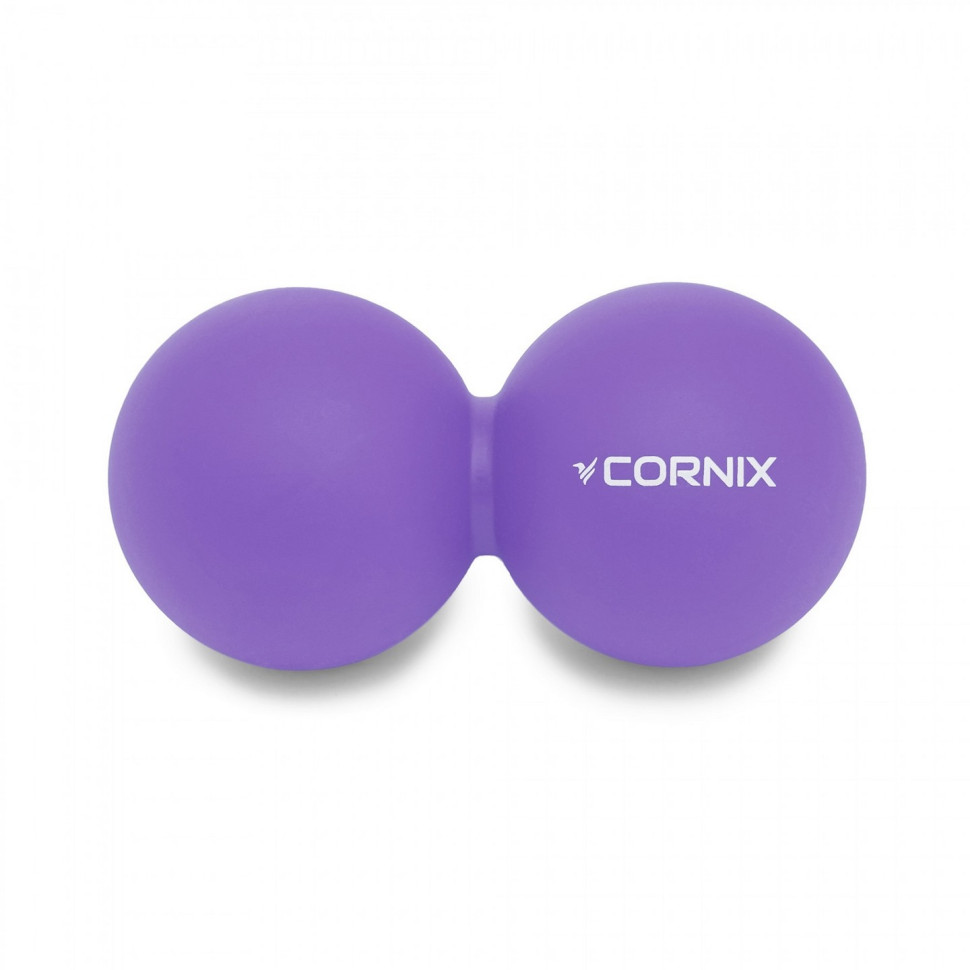 Массажный мяч Lacrosse DuoBall Cornix XR-0114, 6.3 x 12.6 см, Purple