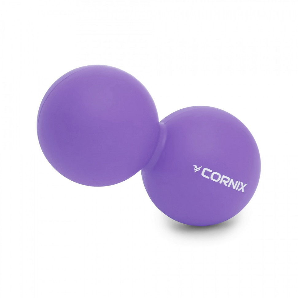 Массажный мяч Lacrosse DuoBall Cornix XR-0114, 6.3 x 12.6 см, Purple