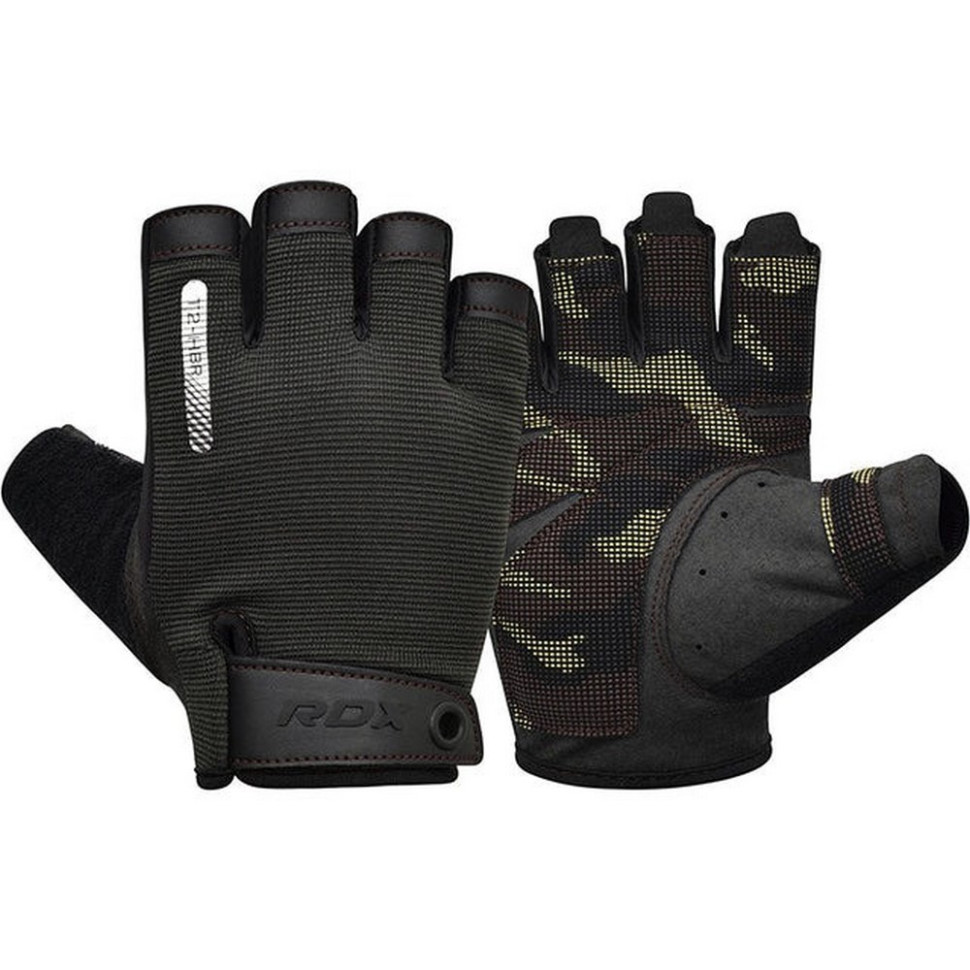 Перчатки для фитнеса T2 Half RDX Inc Limited WGA-T2HBR-L, Brown, L