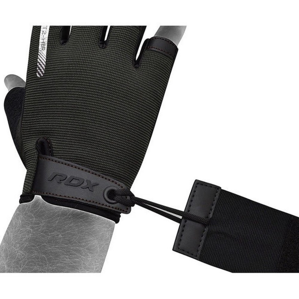 Перчатки для фитнеса T2 Half RDX Inc Limited WGA-T2HBR-L, Brown, L
