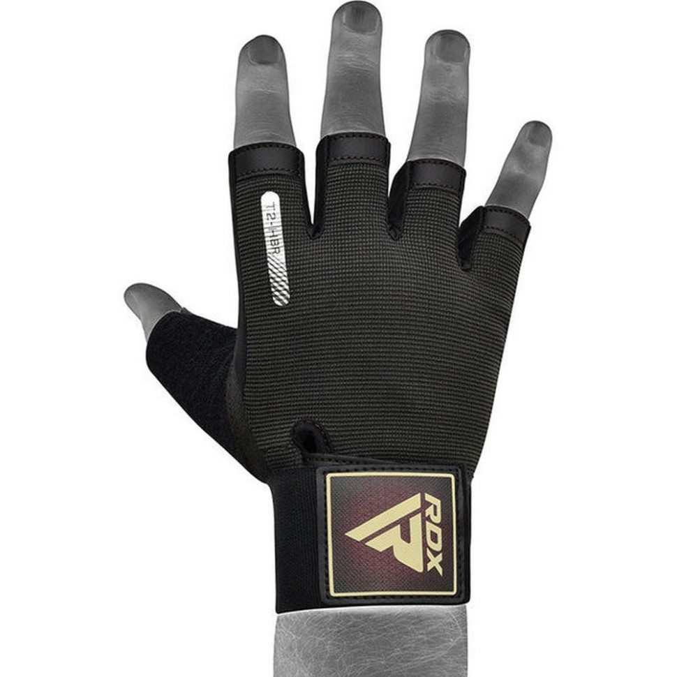 Перчатки для фитнеса T2 Half RDX Inc Limited WGA-T2HBR-L, Brown, L