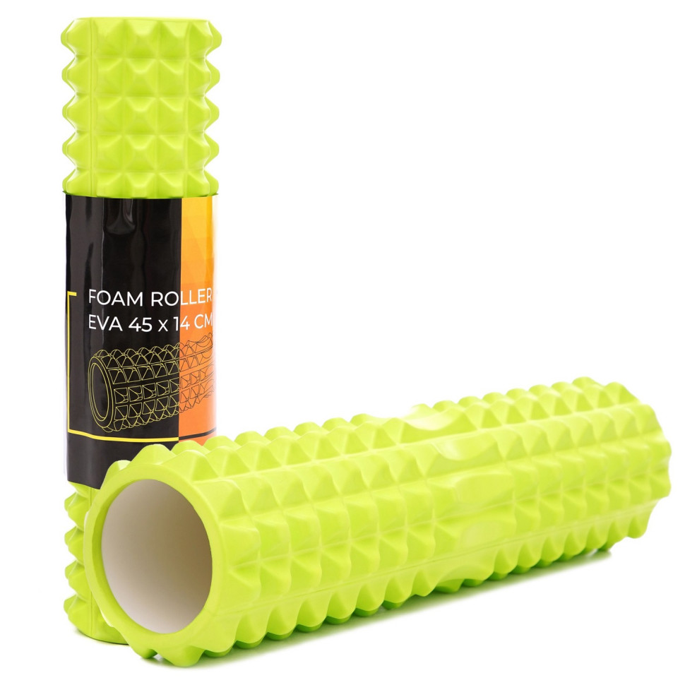 Масажний ролик (валик, ролер) Cornix XR-0337 Green 45 x 14 см