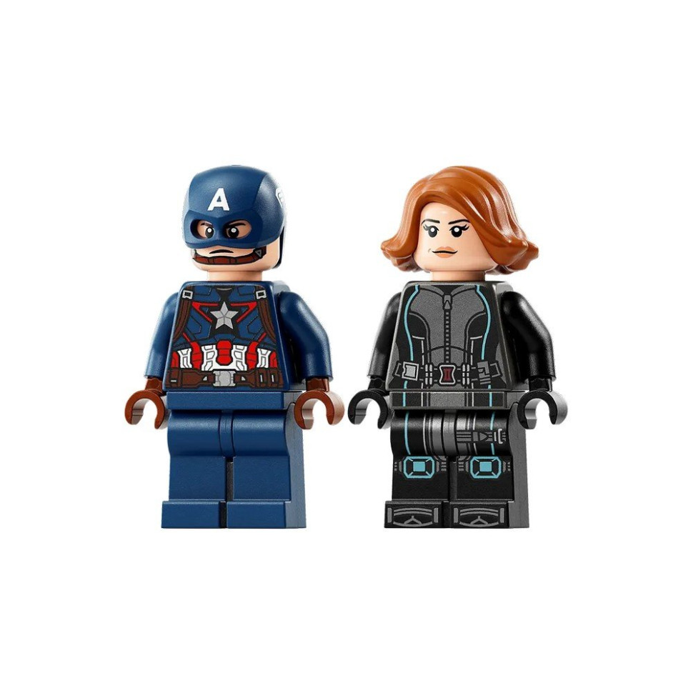Конструктор Мотоцикли Чорної Вдови та Капітана Америки LEGO 76260, 130 деталей