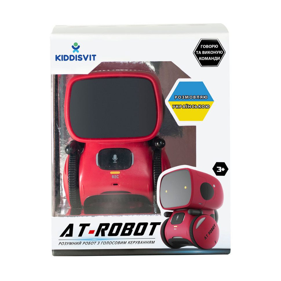 Интеракт. робот с голосовым управлением – AT-Rоbot (красн., укр.) AT-Robot AT001-01-UKR