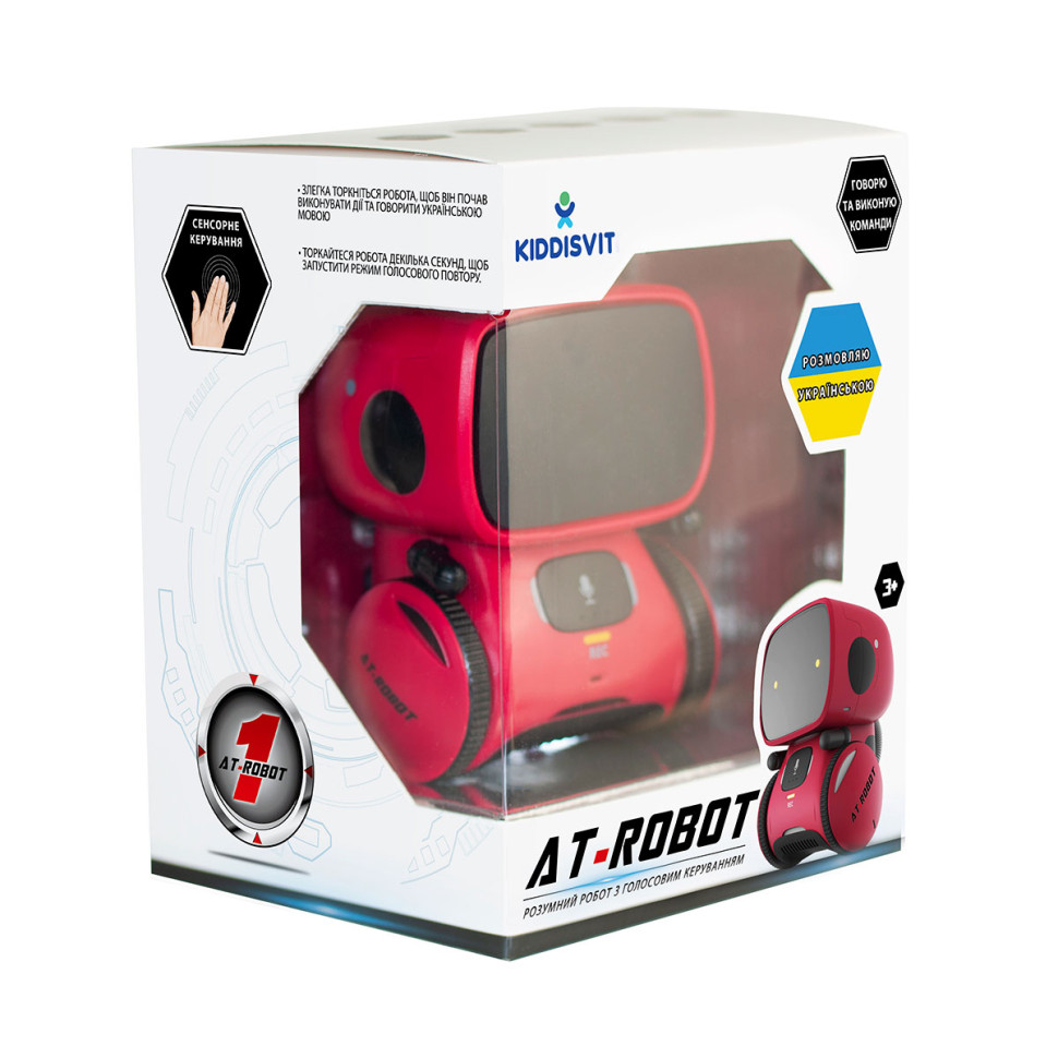 Интеракт. робот с голосовым управлением – AT-Rоbot (красн., укр.) AT-Robot AT001-01-UKR
