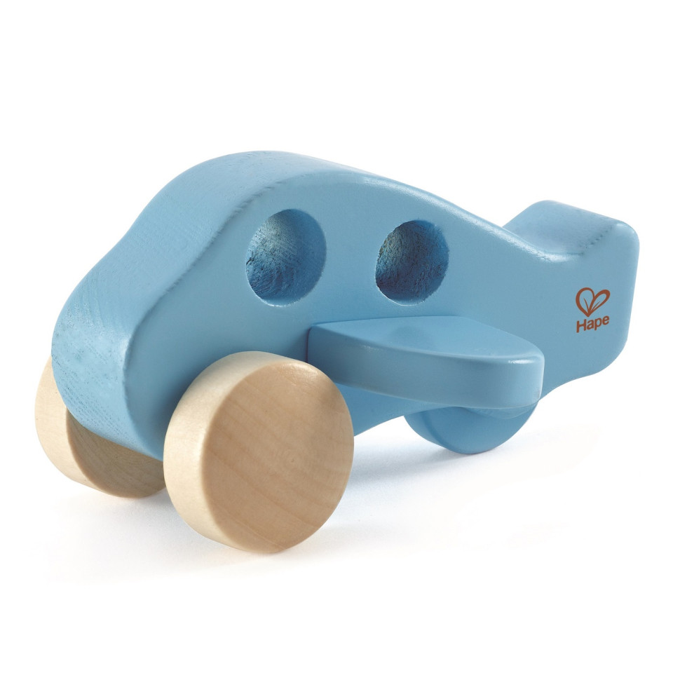 Деревянная игрушка самолет Маленький лётчик Hape E0050 голубой