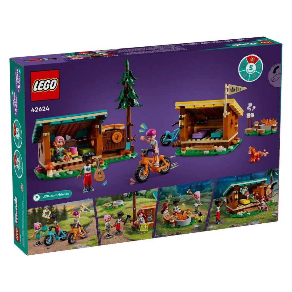 Конструктор «Уютные домики в приключенческом лагере» LEGO 42624, 437 деталей