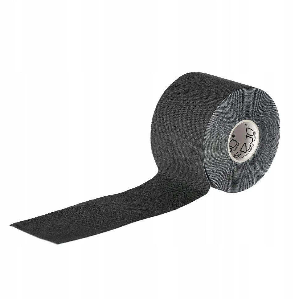 Лента кинезиологическая (кинезио тейп) 4FIZJO 4FJ0539 Black 5 см 5 м