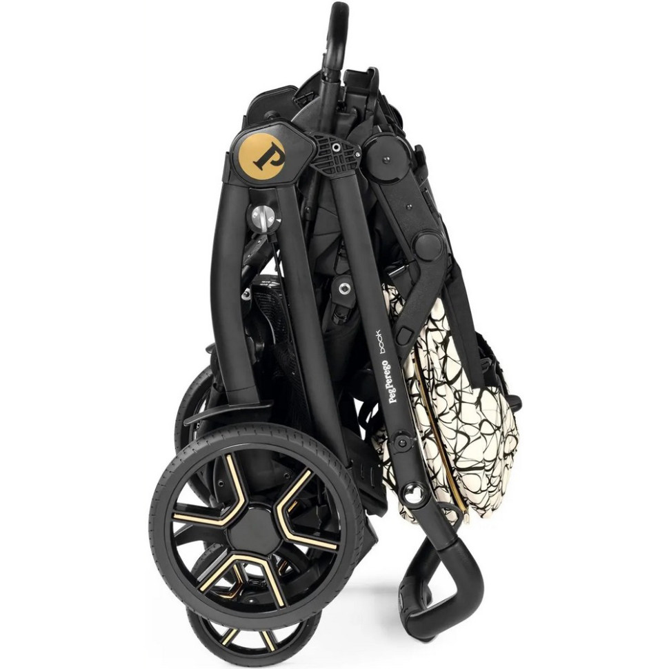 Коляска детская универсальная 3 в 1 Book Grafic Gold Lounge Peg Perego PACK-BOOK31LG00002