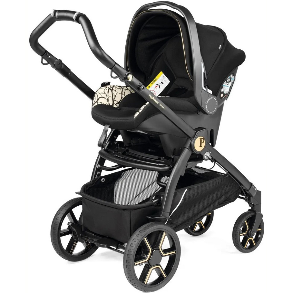 Коляска детская универсальная 3 в 1 Book Grafic Gold Lounge Peg Perego PACK-BOOK31LG00002
