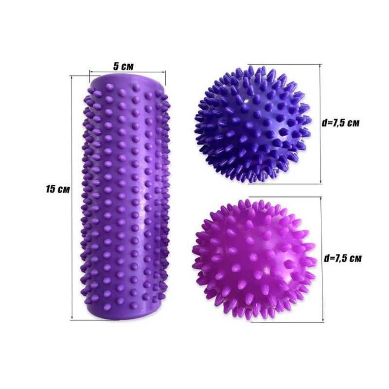 Набір для масажу та МФР Set-2 EasyFit PVC EF-7083 у сумочці
