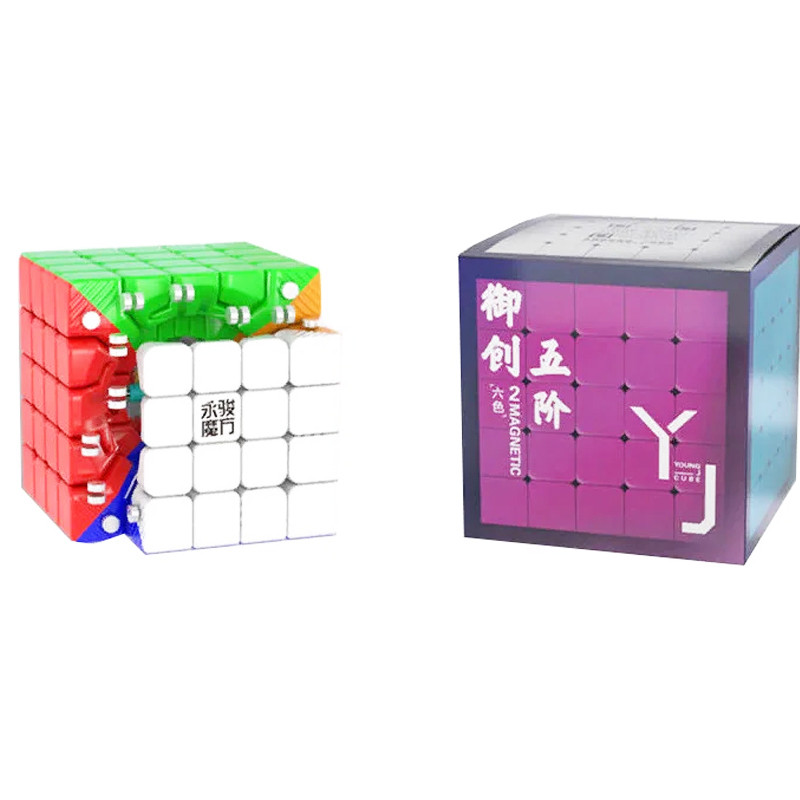 Кубик Рубика YJ 5x5 Yuchuang V2 M stickerless | Кубик 5x5 без наклеек магнитный YJ8386