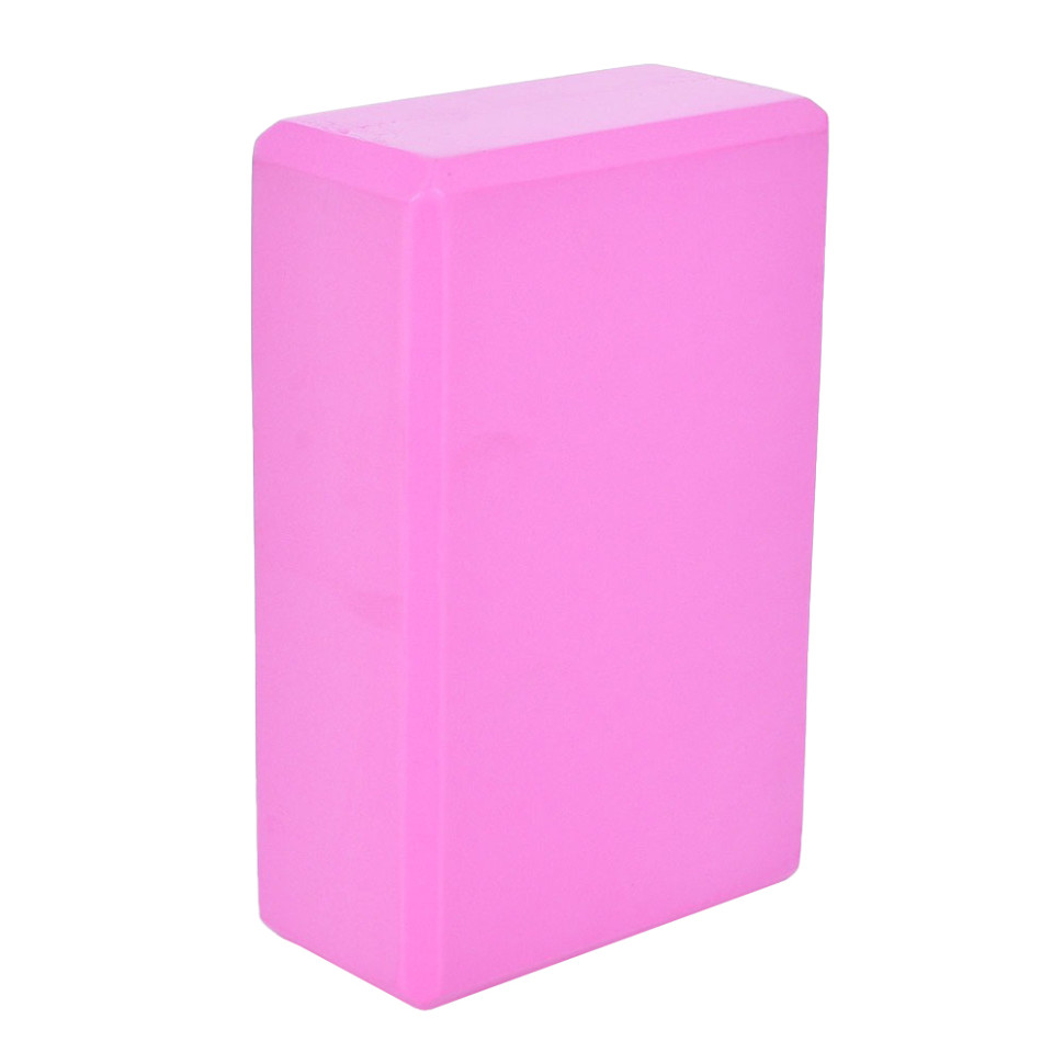 Блок для йоги Bambi MS 0858-2-P  22,5 x 15 x 8 см, розовый