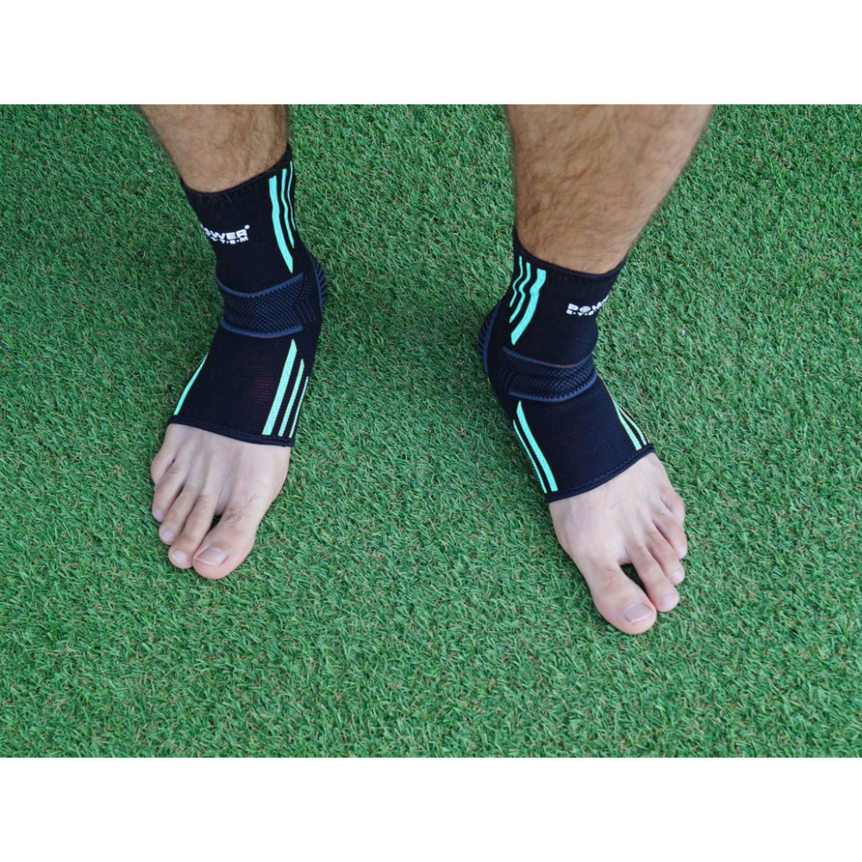 Бандажі на голеностоп Ankle Support Evo Power System PS_6022_L_Black/Blue (2шт.) L