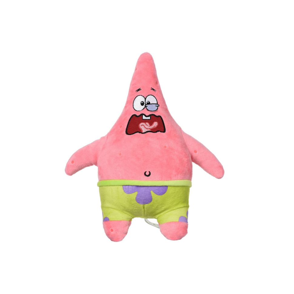 Мягкая игрушка SpongeBob Exsqueeze Me Plush  Patrick Burp со звуком EU690903