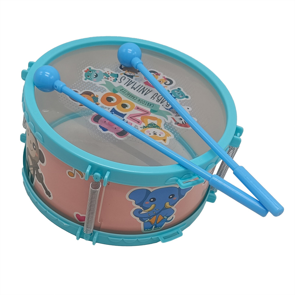 Дитяча іграшка Барабан Bambi 168-17C(Turquoise) палички 2 шт 20 см