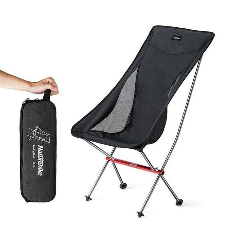 Крісло складне YL06 Alu Folding Moon Chair NH18Y060-Z Naturehike 6927595733608 чорний