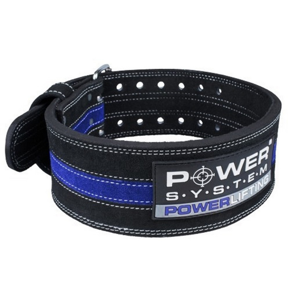 Пояс для пауэрлифтинга PS-3800 PowerLifting Power System PS-3800_M_Black_Blue, Black/Blue, Line M