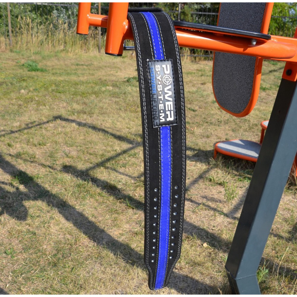 Пояс для пауэрлифтинга PS-3800 PowerLifting Power System PS-3800_M_Black_Blue, Black/Blue, Line M