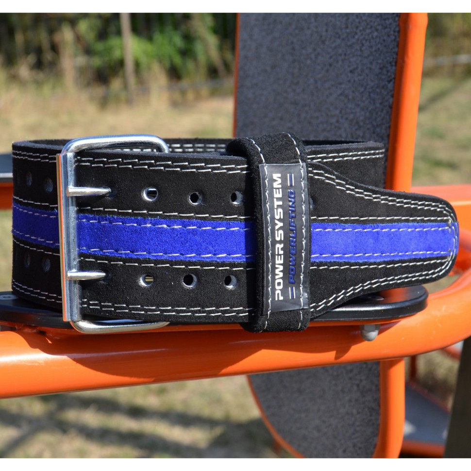 Пояс для пауэрлифтинга PS-3800 PowerLifting Power System PS-3800_M_Black_Blue, Black/Blue, Line M