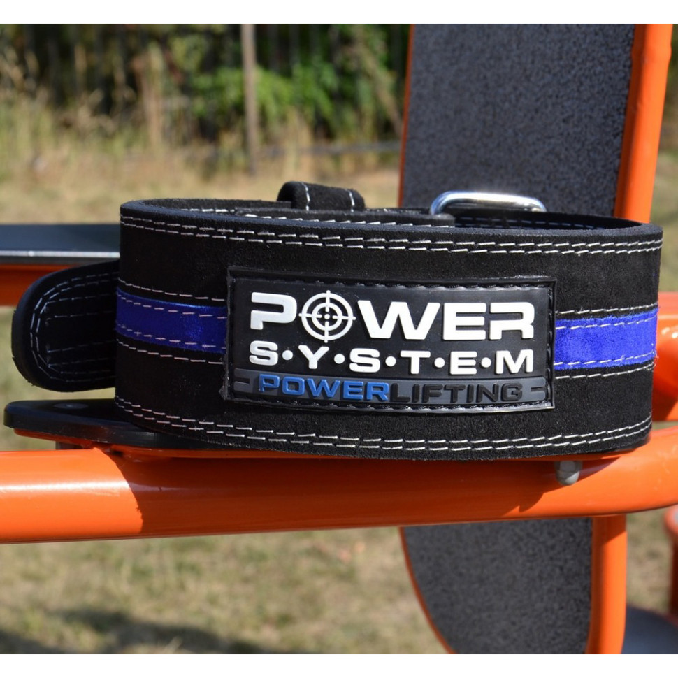 Пояс для пауэрлифтинга PS-3800 PowerLifting Power System PS-3800_M_Black_Blue, Black/Blue, Line M