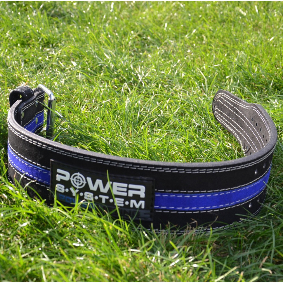 Пояс для пауэрлифтинга PS-3800 PowerLifting Power System PS-3800_M_Black_Blue, Black/Blue, Line M
