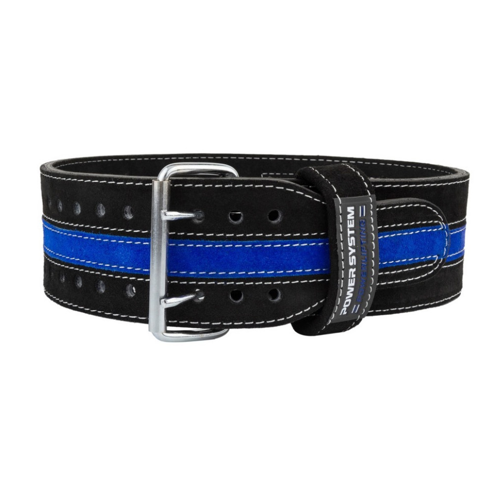 Пояс для пауэрлифтинга PS-3800 PowerLifting Power System PS-3800_M_Black_Blue, Black/Blue, Line M