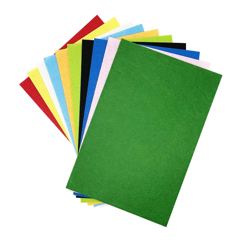 Фетровые листы для рукоделия GoToArt 200580, 1 мм, 20х30 см, hard, 10 шт в упаковке