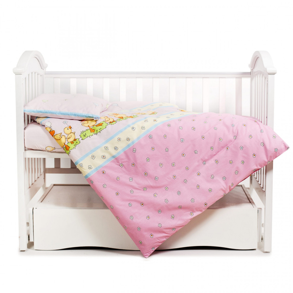 Змінна постільна білизна в дитяче ліжечко Каченята Comfort Twins 3051-C-026, 3 елементи