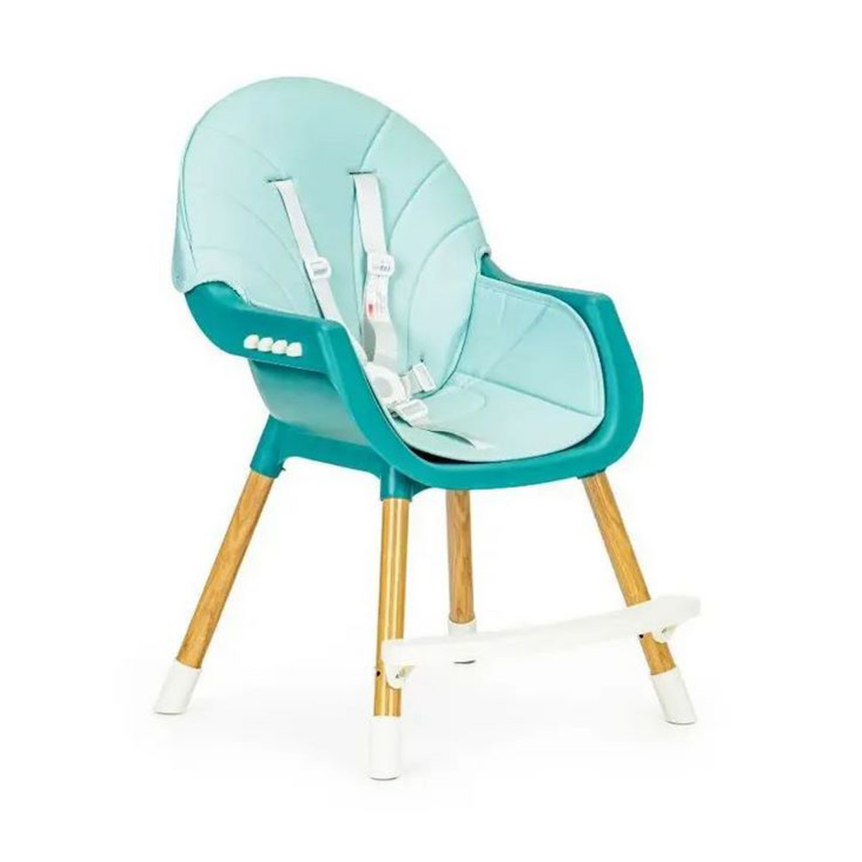 Стульчик для кормления 2 в 1 SMART Ecotoys HA-004 BLUE 5-точечные ремни безопасности