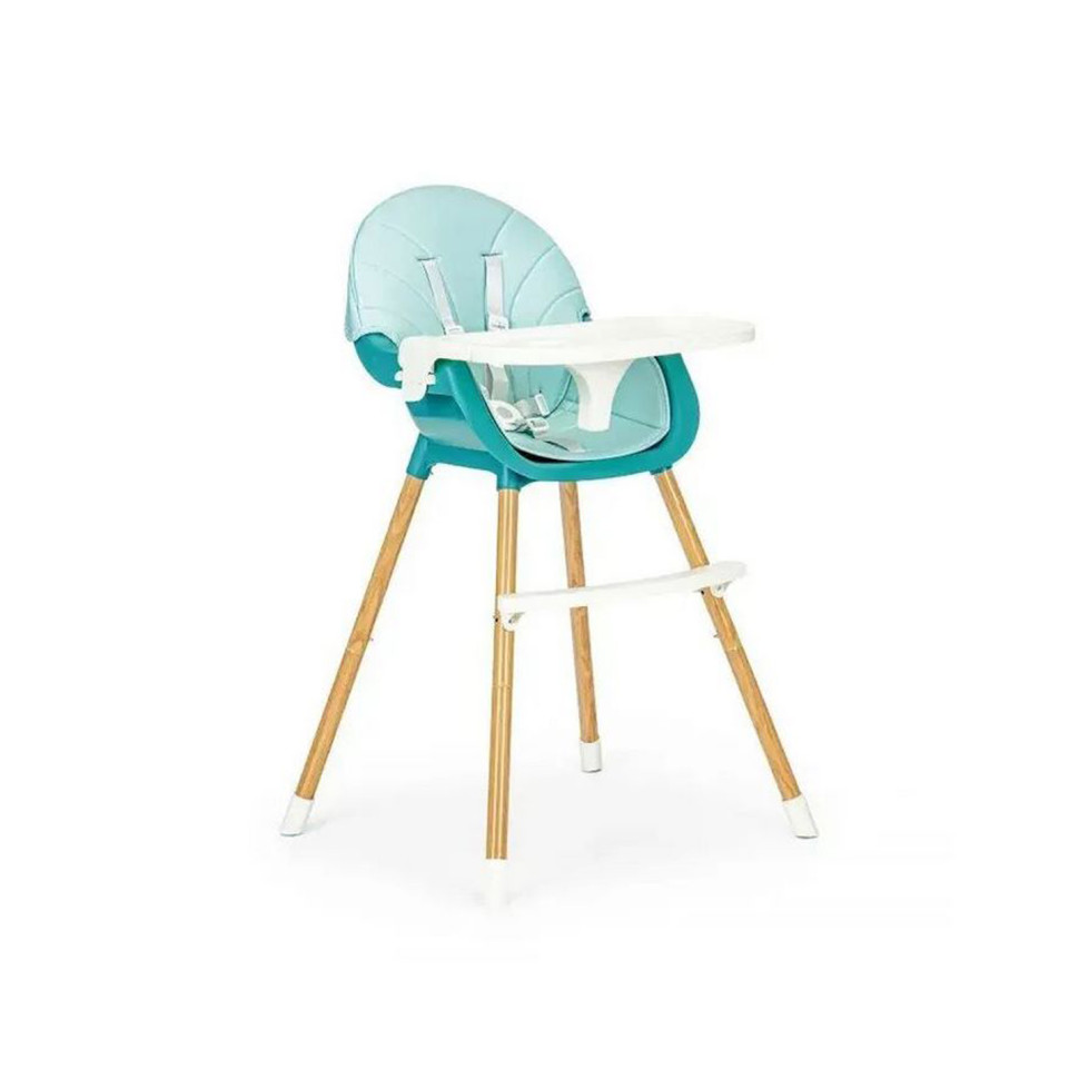 Стульчик для кормления 2 в 1 SMART Ecotoys HA-004 BLUE 5-точечные ремни безопасности