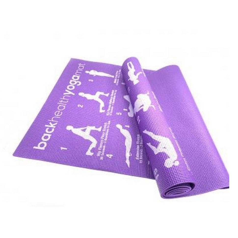 Йога-мат PVC Back Health Newt NE-4-15-17-V, 6 мм, фиолетовый