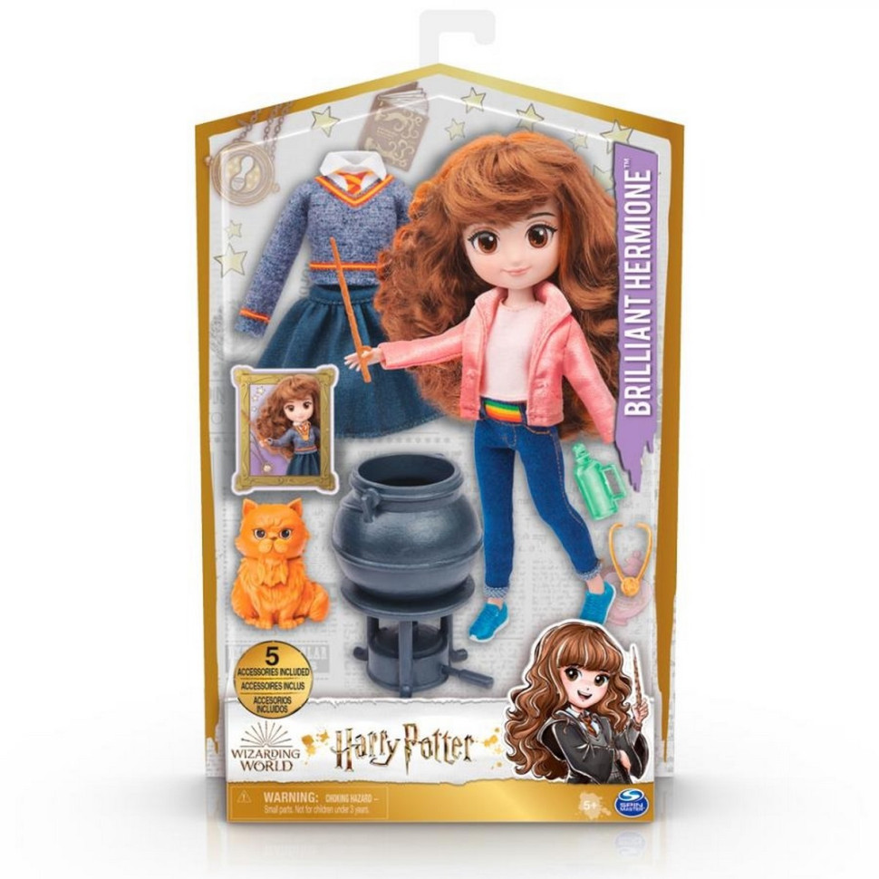 Колекційна лялька Герміона Делюкс WIZARDING WORLD SM22010 с аксесуарами 20 см