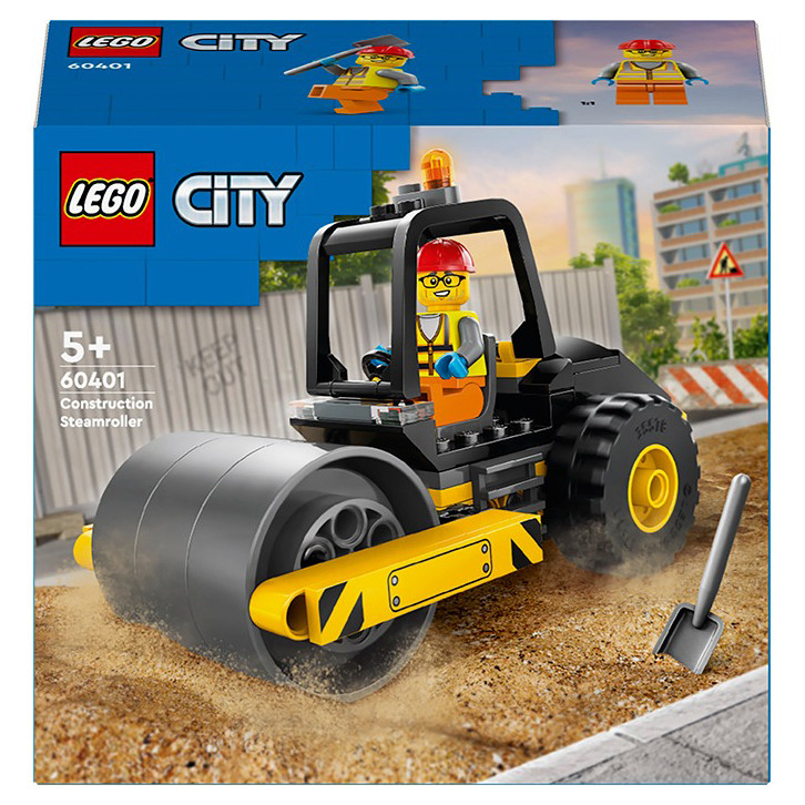Конструктор Lego City Строительный паровой каток 60401, 78 деталей
