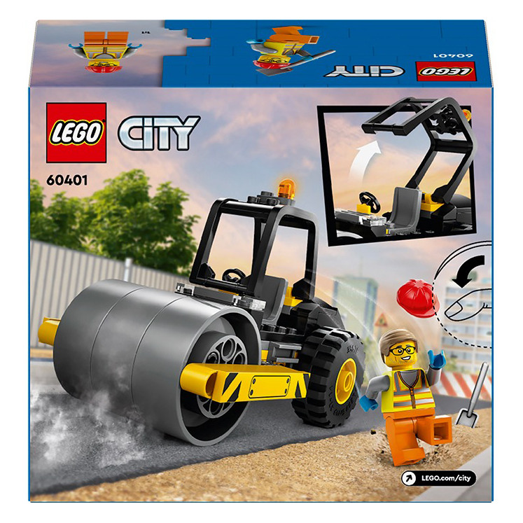 Конструктор Lego City Строительный паровой каток 60401, 78 деталей