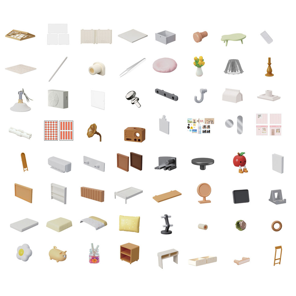 Конструктор-румбокс Спальня Mini House 8004-MH серії 