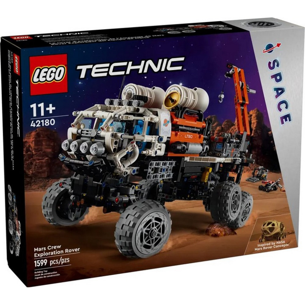 Конструктор Technic Марсоход команды исследователей LEGO 42180, 1599 деталей
