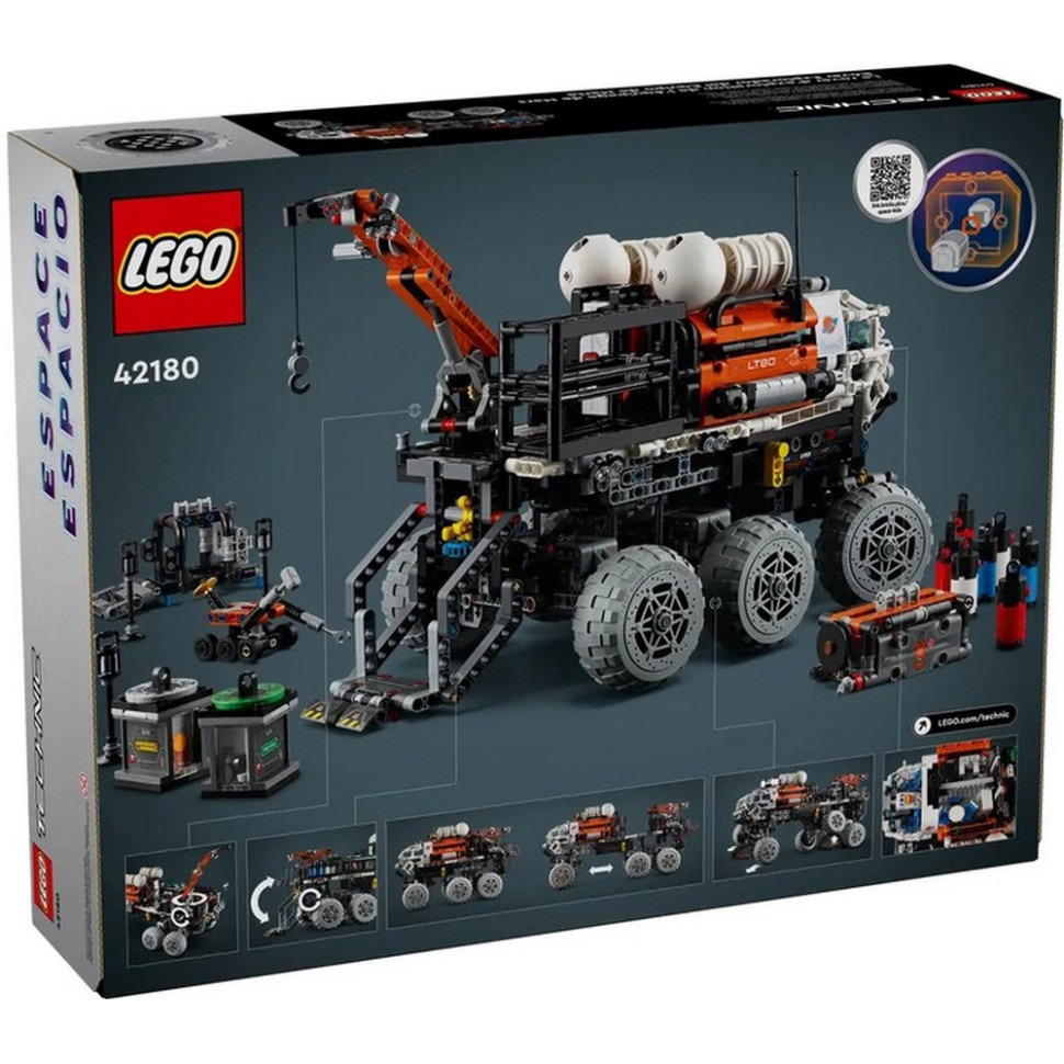 Конструктор Technic Марсоход команды исследователей LEGO 42180, 1599 деталей