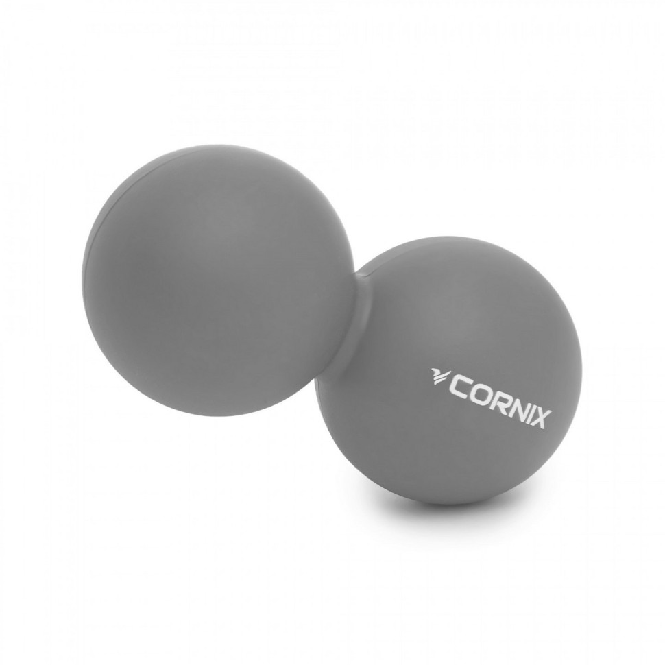 Массажный мяч Lacrosse DuoBall Cornix XR-0115, 6.3 x 12.6 см, Grey