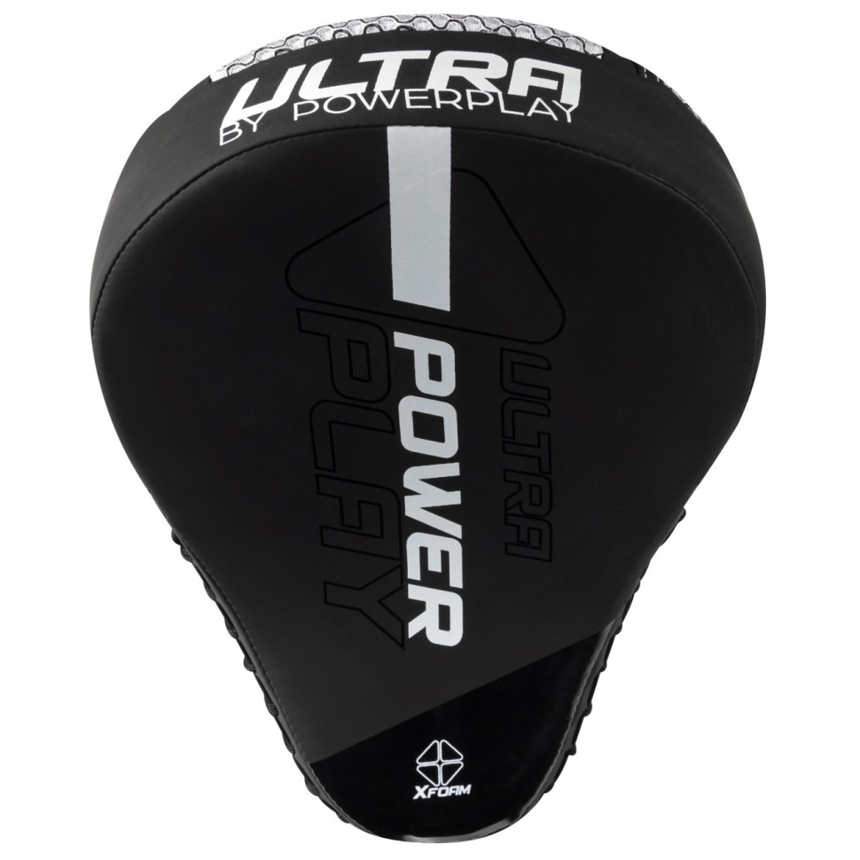 Лапы боксерские 3044 Pro Carbon Ultra Series PowerPlay PP_3044_Bl/White, Черно-Белые [пара]