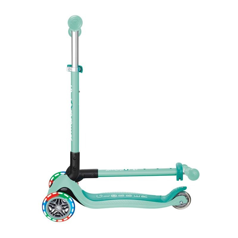 Самокат трехколесный PRIMO FOLDABLE LIGHTS GLOBBER 432-206-3 мятный, до 50 кг