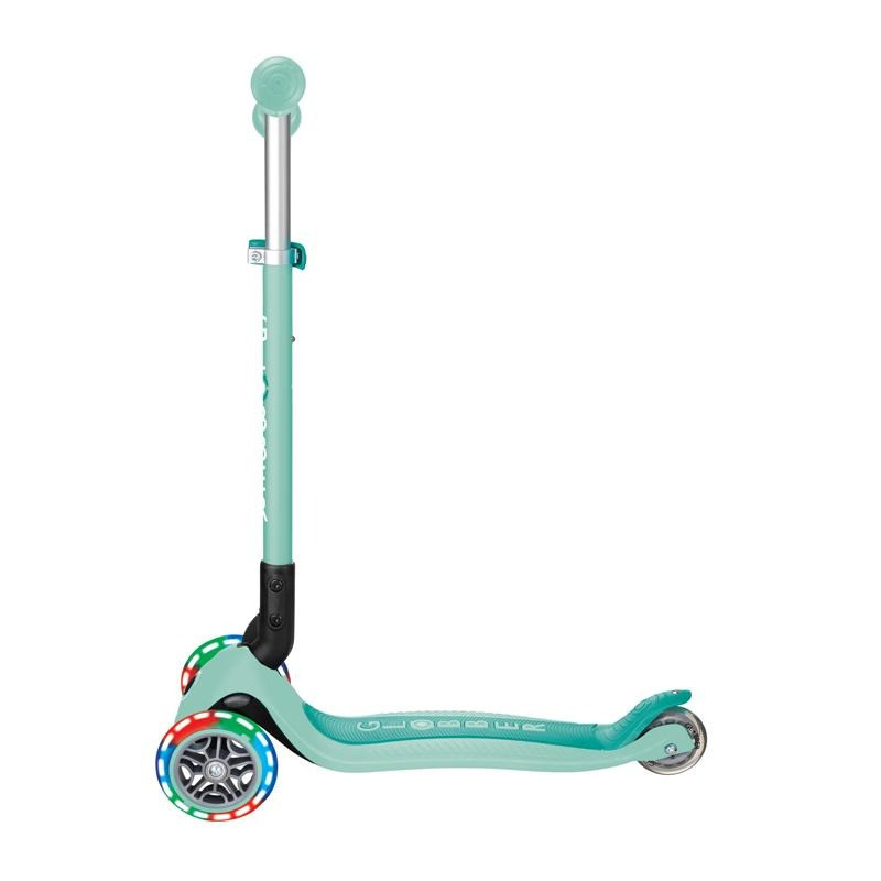 Самокат трехколесный PRIMO FOLDABLE LIGHTS GLOBBER 432-206-3 мятный, до 50 кг