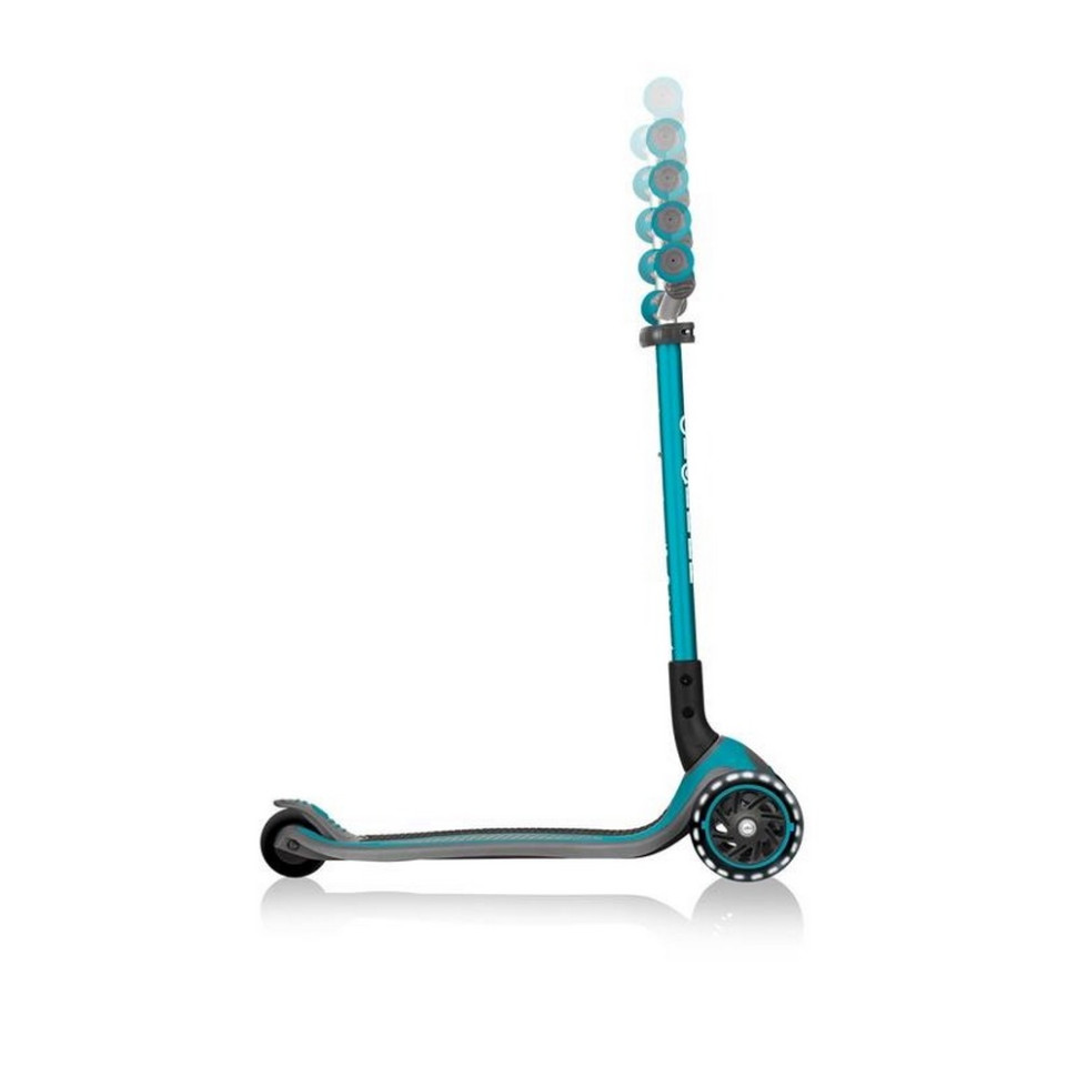 Самокат детский MASTER LIGHTS GLOBBER 662-105-2 бирюзовый, колеса с подсветкой