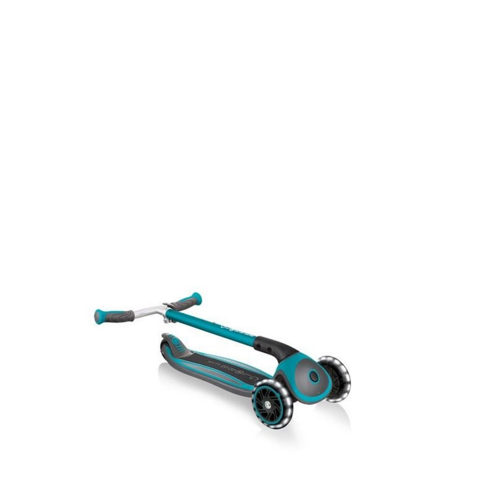 Самокат детский MASTER LIGHTS GLOBBER 662-105-2 бирюзовый, колеса с подсветкой